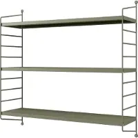 En.casa Modulares Wandregal Strängnäs 4er Set Kamelfarben