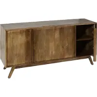 Mendler Sideboard MCW-L96, Kommode Schrank Anrichte, 4 Fächer und 4 Regalböden, Massiv-Holz Mango 72x146x43cm MVG