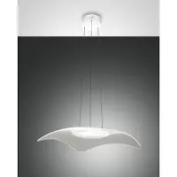 FABAS LUCE LED Pendelleuchte Ibiza 2000x500mm 32W Warmweiß Weiß dimmbar