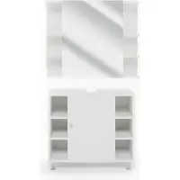 Vicco Badmöbel-Set Fynn Weiß 2 Teile, Model 24287