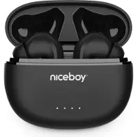 Niceboy HIVE Pins 3 ANC Black, Kabellos, Anrufe/Musik/Sport/Alltag, 20 - 20000 Hz, 48 g, Kopfhörer, Schwarz
