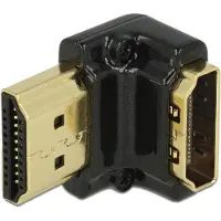 DeLOCK 65662 HDMI Adapter [1x HDMI-Buchse - 1x HDMI-Stecker] Schwarz 0 mm