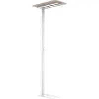 Unilux Stehleuchte NEXUS LED, Sensortechnik, 4000 K, 40000 Stunden, für bis zu 2 Arbeitsplätze, Sockel, weiß