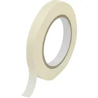 Toolcraft Kreppband Weiss (L x B) 50 m x
