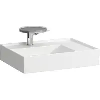 Laufen Waschtisch KARTELL 600x460mm Abl. re o ÜL 1 HL-Ausf. we LCC