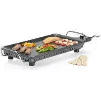 Princess 102240 Table Chef Superior, Arbeitsplatte, Aluminium, Schwarz, Aluminium, 460 x 260 mm, 6 Person(en)