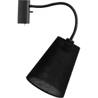 Licht-Erlebnisse Wandleuchte mit Schalter Schwarz Metall Wandlampe Wohnzimmer modern schwenkbar Hotelleuchte Flexkabel Wippschalter Jugendzimmer Leuchte Schlafzimmer Lampe Leselampe