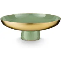Pip studio Servierschale Metal Mid Green 35x12,5 cm
