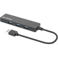 Manhattan 4-Port USB 3.2 Gen 1 Hub USB-A St./ 4x A-Buchse