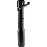 König & Meyer Verbindungshülse 66350 für Boxenstative, TV-Zapfen Ø 28 mm, M10x20 Gewindebolzen, 40x40x249 mm