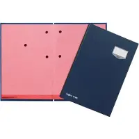 Pagna Unterschriftsmappe DE LUXE 20 Fächer, A4, Karton, Blau, Porträt, 240 mm, 25 mm