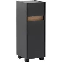 MÖBELPARTNER Midischrank Cosmo BxHxT 30.2x84.8x33 cm anthrazit