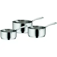 kela Flavoria Stielkasserolle, Set, 3-teilig, Hochwertiges Stieltopf-Set aus Edelstahl, 1 Set