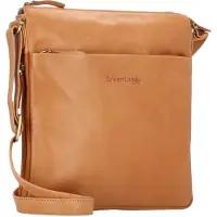 Greenland Nature Nature Leder Umhängetasche Crossbody Bag Mandarin hellbraun