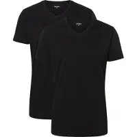 Camano T-Shirt "T-Shirt Men Comfort BCI Cotton V-Neck T-Shirt 2P 2er Pack", Herren, Gr. XL, schwarz, Obermaterial: 100% Baumwolle CO., Shirts T-Shirt