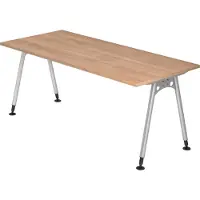 Hjh OFFICE PRO ATOS 19 S - 180 x 80 Nussbaum höhenverstellbar