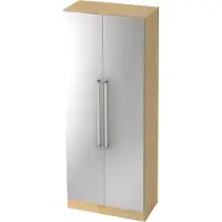 Hjh OFFICE PRO SIGNA G 7100 CE - Ahorn/Silber 5 OH Schrank Chromgriff Metall