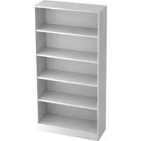 Hjh OFFICE PRO SIGNA B 6400 - Weiß Regal 100 cm 5 OH