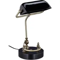 Relaxdays Bankerlampe