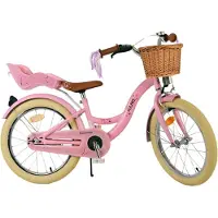 Volare Blossom Kinderfahrrad für Mädchen - 18 Zoll in Rosa für Kinder von 4 bis 7 Jahren