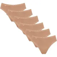 Sloggi 6er Pack 24/7 Cotton Lace Tai Slip