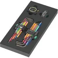 Wera 9740 Schaumstoffeinlage Winkelschlüssel Set 1, 20-teilig