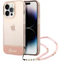 GUESS Guhcp14xhgcohp Iphone 14 Pro Max 6.7 Pearl Strap Handyhülle