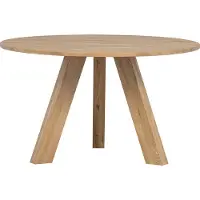 Woood Rhonda Esstisch Rund Aus Eichenholz, Braun, Ø 129 Cm