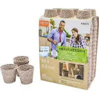 Siena Garden Bio-Anzuchttöpfe rund, braun