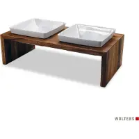 Wolters Meshidai True Doppelnapf - Teak M 2 x 1.3 Liter