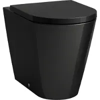 Laufen Stand-WC KARTELL Tiefspüler, spülrandlos schwarz
