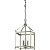 Elstead Lighting Elstead Larkin Hängeleuchte E14 2-fach Nickel gebürstet