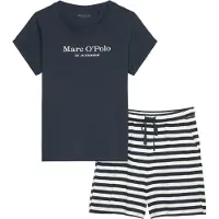 Marc O'Polo Marc OPolo Pyjama "Mix & Match Cotton-Woven" Set, 2 tlg. mit großem Marken-Logo auf der Brust