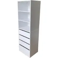 HTI Kommode Nina XXL mit Regalfächern, Höhe 161 cm, Breite 50 cm, Tiefe 40 cm