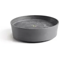Ecopot's Blumentopfuntersetzer "SAUCER WHEELS Grey", BxTxH: 28,7x28,7x8,3 cm