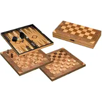 Philos Schach-/Dame-/Backgammon-Kassettenfeld 43 mm, Königshöhe 77 mm