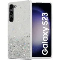 Cadorabo TPU Hülle für Samsung Galaxy S23 mit Glitzer