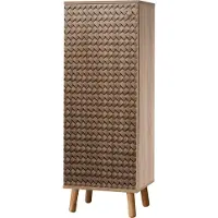 Kalune Design | Schuhschrank Vegas Bruin Hout 50x38x135 cm | NADUVI