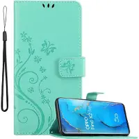 Cadorabo Hülle für Oppo FIND X2 NEO mit Blumen Muster