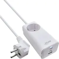 InLine 31506E, Drinnen, AC, 20 V, 5 A, Weiß