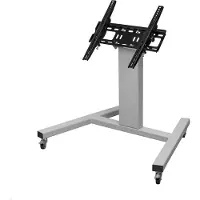 MonLines MBS009S Monitor Bodenständer niedrige Höhe bis 70 Zoll, silber