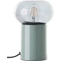 Brilliant Grüne Tischlampe Knut mit Rauchglas