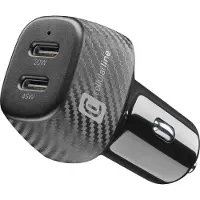 Cellularline Car Power Hyper - iPhone, Samsung, Xiaomi, Oppo and other Smartphones and Tablets, Auto, Zigarettenanzünder, Schwarz