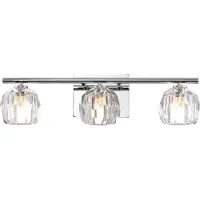 Elstead Lighting Regalia LED Wandleuchte G9 3-fach Poliertes Chrom Klar IP44