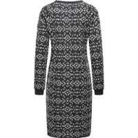 Ragwear Sweatkleid "Sweatkleid Dassa Aztec", Damen, Gr. S, N-Gr, grau (dunkelgrau), Obermaterial: 70% Baumwolle CO. 30% Polyester PES., Kleider Sweatkleid