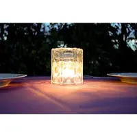 New Garden NewGarden JACK 10 LED Design-Tischleuchte Akku USB Kerzeneffekt IP54