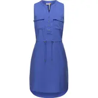 Ragwear Blusenkleid "Roissin" Brusttaschen Eingrifftaschen stylisches Sommerkleid mit Bindeband