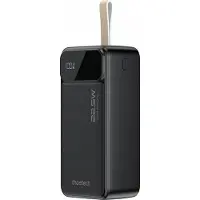 Choetech Powerbank 40000mAh Schwarz, Dual USB-A & USB-C, PD22.5W - Leistungsstarker Akku für mobile Geräte