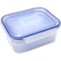 Cheffinger , Set mit 4 Stapelbaren und Kompakten Aufbewahrungsboxen, Transparent