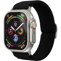 Vonmählen Classic Nylon Loop Armband für Apple Watch | 44/45/46/49 mm - Schwarz